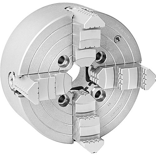 Steel Body Independent Lathe Chuck - 5″ Plain Back Mount, 4-Jaw