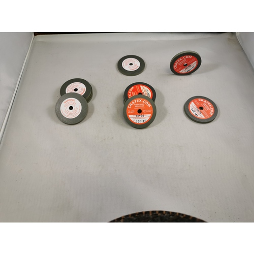 2″ × 1/8″ × 1/4″ - Resin Bonded Rubber Wheel (Extra Fine Grit)