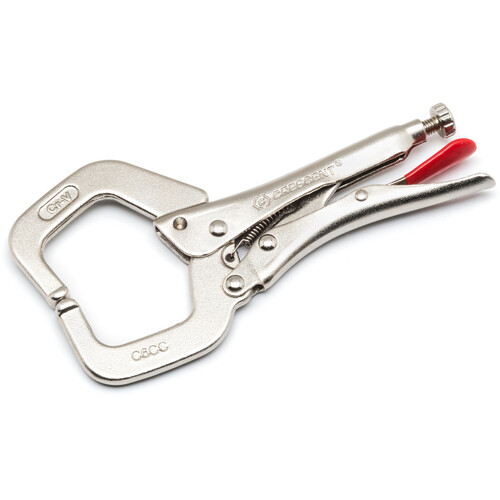 6″ Locking C-Clamp with Regular Tips
