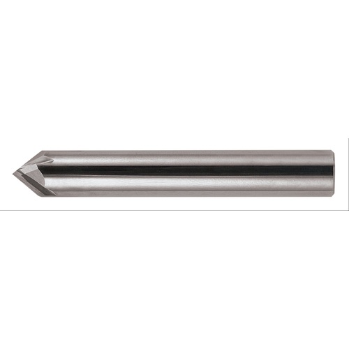 3/4″ × 3/4″ × 4″ STR / RHC Solid Carbide 4-Flute Single End Chamfer Tool - Bright