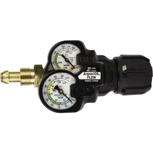 ‎Victor Model ESS32-50CFH-580 EDGE Series 2.0 Heavy Duty/Medium Capacity Argon And Carbon Dioxide Flowmeter Regulator, CGA-580