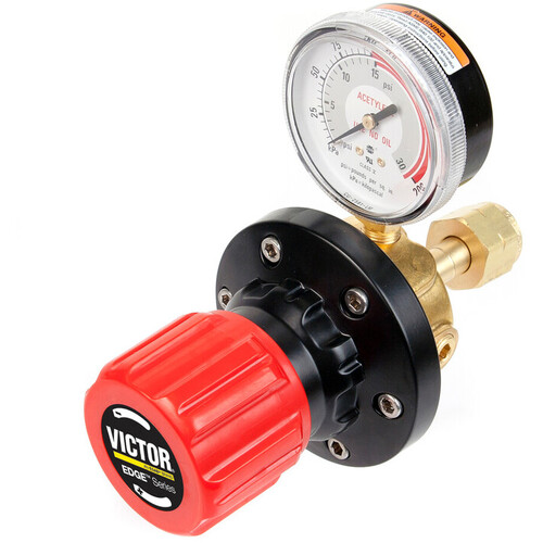 ‎Victor Model EST4-15-052R EDGE Heavy Duty Acetylene Two Stage Pipeline/Station Regulator, CGA-025