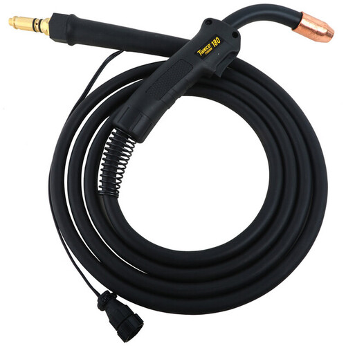 ‎Tweco 180 Amp Fusion .030″ - .035″ Air Cooled MIG Gun - 10' Cable/Tweco Style Connector With 8-Pin Rebel Plug