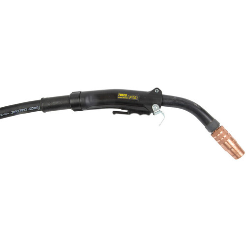 ‎Tweco 450 Amp Spray Master .045″ - 1/16″ Air Cooled MIG Gun - 12' Cable/Miller Style Connector