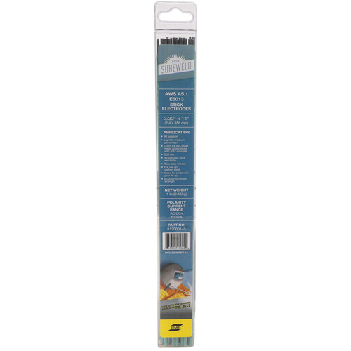 ESAB Sureweld 6013 3/32″ × 14″ Stick Electrodes,  1# Tube