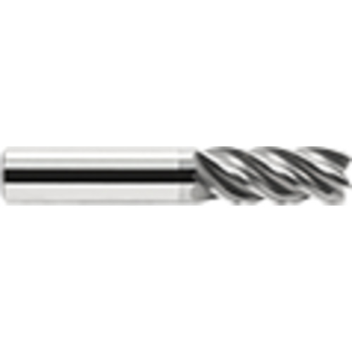 12mm × 12mm × 26mm × 100mm OAL 5 Flute Single End .5mm C/R Necked End Mill with Flat-AlCrN