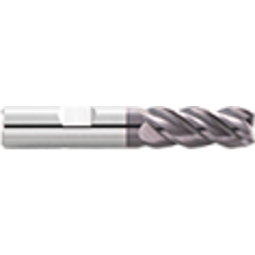 5/8 × 5/8 × 6 OAL 4 Flute Single End .025 C/R Necked VRX End Mill with Flat-AlTiN