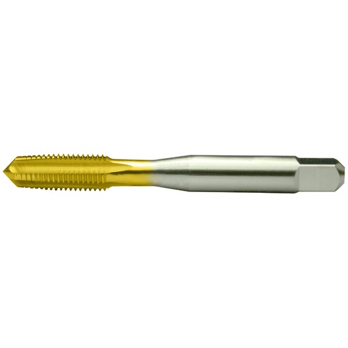 ‎#4-40 UNC 3 Flute H2 Taper HSS Standard Straight Flute Hand Tap- TiN