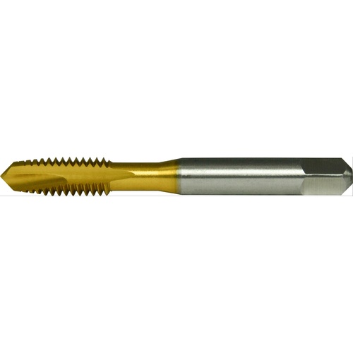 M2x0.4 2 Flute D3 Plug HSS Standard Spiral Point Tap- TiN
