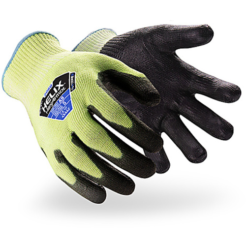 Helix Stainless Steel/Fiberglass Knit with PU Palm Dip, Size S