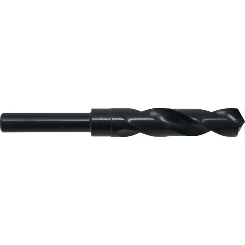 17/32 RHS / RHC HSS 118 Degree Radial Point Silver & Deming Reduced Shank Drill - Steam Oxide