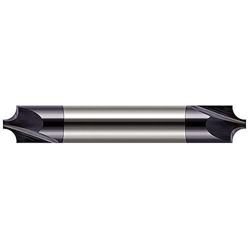 Corner Rounding End Mills - 0.1250″ (1/8″) Radius × 0.0600″ Pilot Diameter Carbide Corner Rounding End Mill DE, 2 Flutes, AlTiN Coated