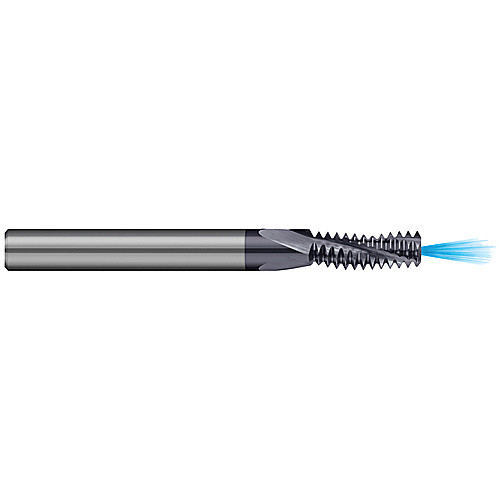 ‎Thread Mill; 1/2″ - 13 ; 3/8″ Shank Dia. × 3″ OAL ; Carbide ; AlTiN