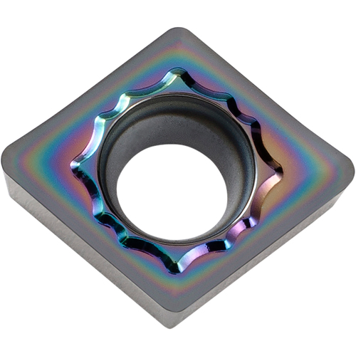 CCGT 3252 AH PDL010, 1/32″ Corner Radius, 5/32″ Thick, 3/8″ Inscribed Circle, C, 80 Degree Diamond, Turning Indexable Insert