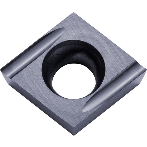 CCGT 215013 MF-U PR1225, 0.002″ Corner Radius, 3/32″ Thick, 1/4″ Inscribed Circle, MEGACOAT, Diamond, Turning Indexable Insert