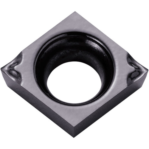 CCGT 110905 MP-CF PR1225, 0.0079″ Corner Radius, 0.0551″ Thick, 0.1378″ Inscribed Circle, MEGACOAT, Diamond, Turning Indexable Insert