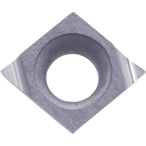 CCGT 141105 M-F PR1225, 0.0079″ Corner Radius, 0.0709″ Thick, 0.1693″ Inscribed Circle, MEGACOAT, Diamond, Turning Indexable Insert