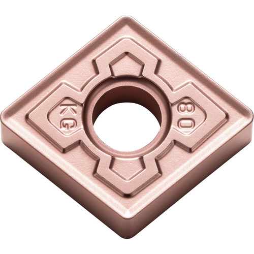 CNMG 431 KG CA320, 1/64″ Corner Radius, 3/16″ Thick, 1/2″ Inscribed Circle, TiCnulll2O3/Ti, Diamond, Turning Indexable Insert