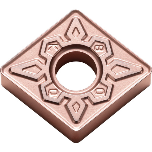 CNMG 433 KQ CA310, 3/64″ Corner Radius, 3/16″ Thick, 1/2″ Inscribed Circle, TiCnulll2O3/Ti, Diamond, Turning Indexable Insert