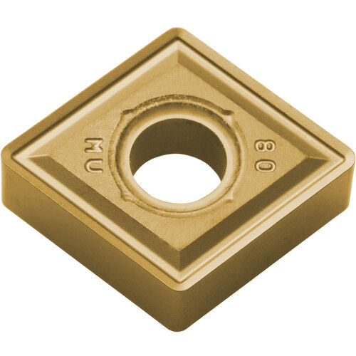 CNMG 542 MUSP CA6525, 1/32″ Corner Radius, 1/4″ Thick, 5/8″ Inscribed Circle, TiCl2O3/TiN, 80 Degree Diamond, Turning Indexable Insert