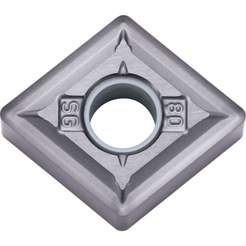 CNMG 643 SG PR1535, 3/64″ Corner Radius, 1/4″ Thick, 3/4″ Inscribed Circle, MEGACOAT NANO, 80 Degree Diamond, Turning Indexable Insert