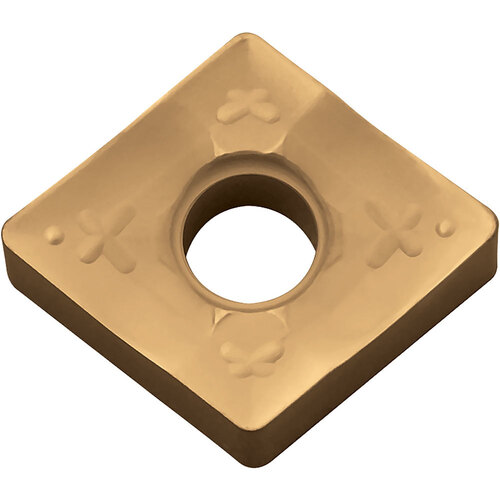 CNMM 432 HX CA5525, 1/32″ Corner Radius, 3/16″ Thick, 1/2″ Inscribed Circle, TiCl2O3/TiN, 80 Degree Diamond, Turning Indexable Insert