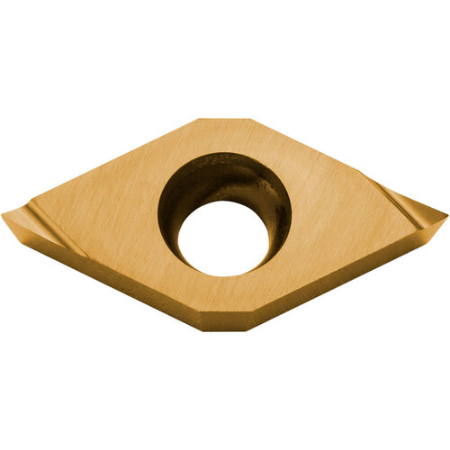DCET 3251 F PV730, 1/64″ Corner Radius, 5/32″ Thick, 3/8″ Inscribed Circle, TiAlN/TiN, 55 Degree Diamond, Turning Indexable Insert