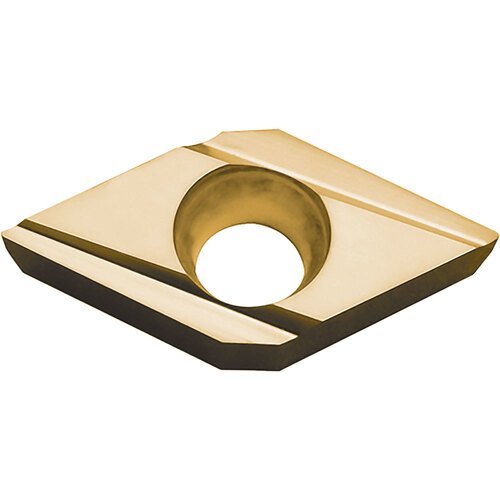 DCGT 3251 J PV730, 1/64″ Corner Radius, 5/32″ Thick, 3/8″ Inscribed Circle, TiAlN/TiN, 55 Degree Diamond, Turning Indexable Insert