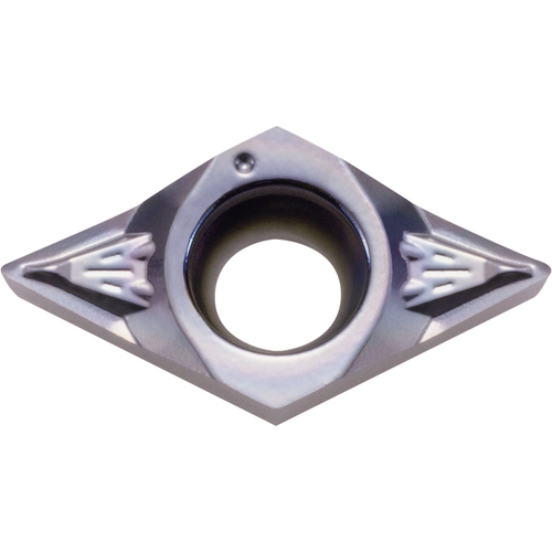 DCGT 215013 SKS PR1535, 0.002″ Corner Radius, 3/32″ Thick, 1/4″ Inscribed Circle, MEGACOAT NANO, 55 Degree Diamond, Turning Indexable Insert