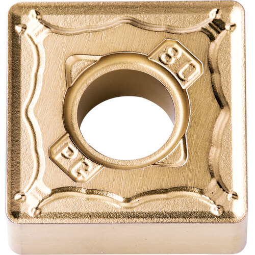 SNMG 432 PG CA525, 1/32″ Corner Radius, 3/16″ Thick, 1/2″ Inscribed Circle, TiCnulll2O3/TiN, Square, Turning Indexable Insert