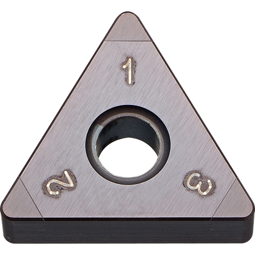 TNGA 331 ME6 KBN05M, 1/64″ Corner Radius, 3/16″ Thick, 3/8″ Inscribed Circle, MEGACOAT, Triangle, Turning Indexable Insert