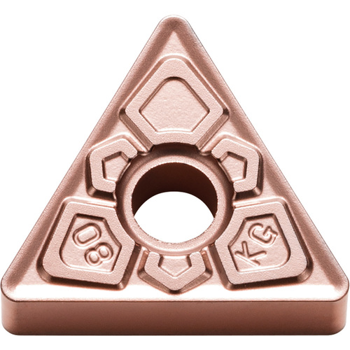 TNMG 332 KG CA320, 1/32″ Corner Radius, 3/16″ Thick, 3/8″ Inscribed Circle, TiCnulll2O3/Ti, Triangle, Turning Indexable Insert