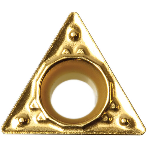 TPMT 18151 HQ CA025P, 1/64″ Corner Radius, 3/32″ Thick, 7/32″ Inscribed Circle, TiCl2O3/TiN, 60 Degree Triangle, Turning Indexable Insert