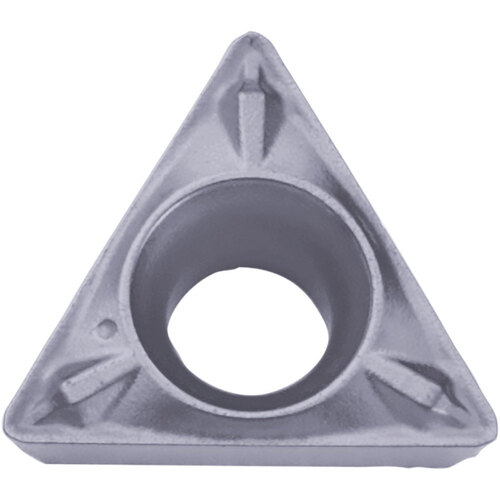 TPMX 221 WP PR1725, 1/64″ Corner Radius, 1/8″ Thick, 1/4″ Inscribed Circle, MEGACOAT NANO PLUS, 60 Degree Triangle, Turning Indexable Insert