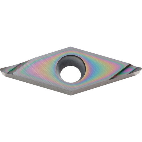 VCGT 331 A3 PDL010, 1/64″ Corner Radius, 3/16″ Thick, 3/8″ Inscribed Circle, C, 35 Degree Diamond, Turning Indexable Insert
