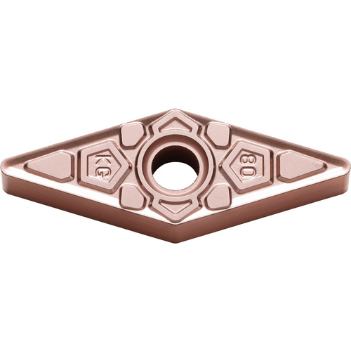 VNMG 332 KG CA320, 1/32″ Corner Radius, 3/16″ Thick, 3/8″ Inscribed Circle, TiCnulll2O3/Ti, Diamond, Turning Indexable Insert