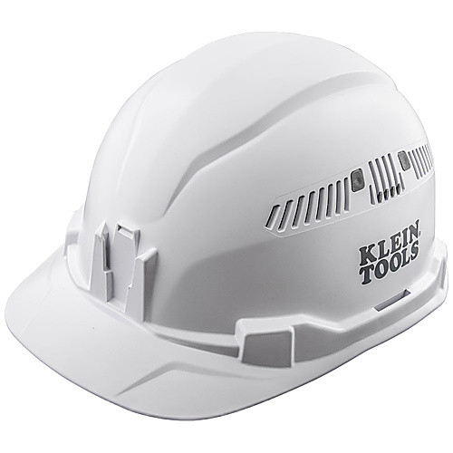 Hard Hat, Vented, Cap Style, White