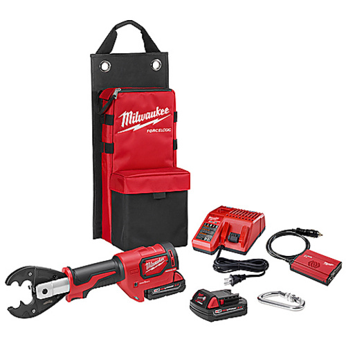 M18 FORCE LOGIC 6T Utility Crimper Kit with D3 Grooves and Fixed O Die