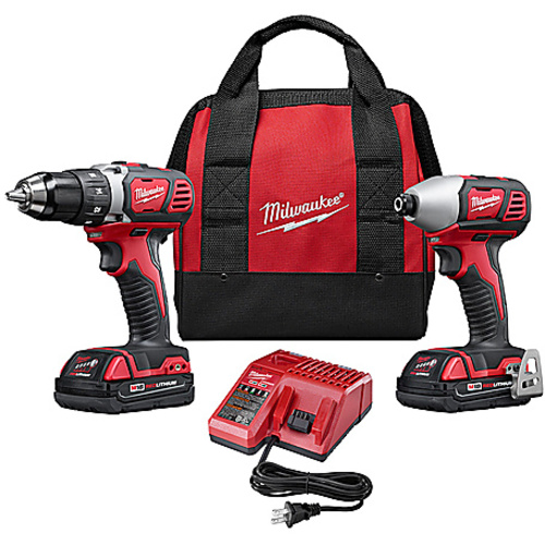 M18 Cordless LITHIUM-ION 2-Tool Combo Kit; Drill Driver, Impact Driver