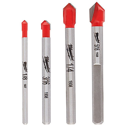 4PC GLASS/TILE BIT SET
