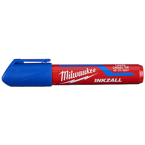 INKZALL L CHISEL TIP BLU
