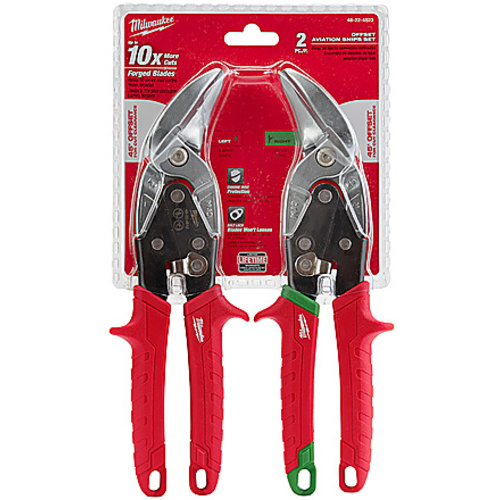 2 PC Offset Aviation Snip Set