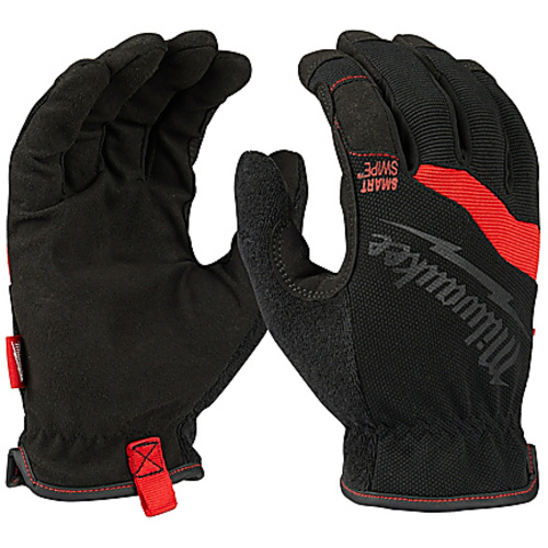 General Purpose Gloves; Red/Black, Synthetic Leather, Size Large