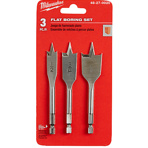 3PC Stubby Flat Boring Set