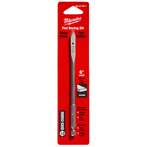 Flat Boring Bit 5/16″ × 6″