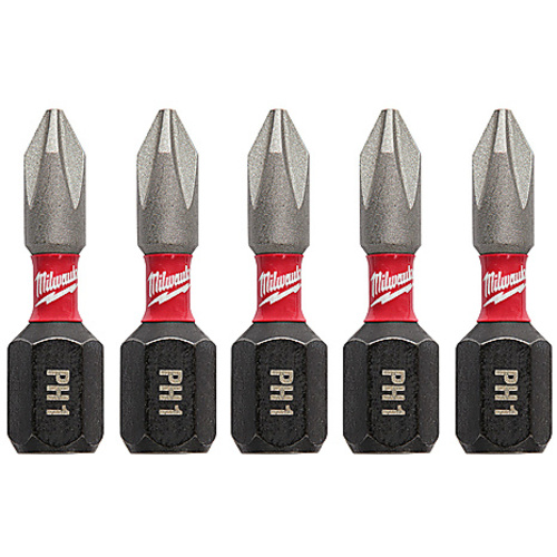 SHOCKWAVE Impact Phillips #1 Insert Bits (5 Pk)