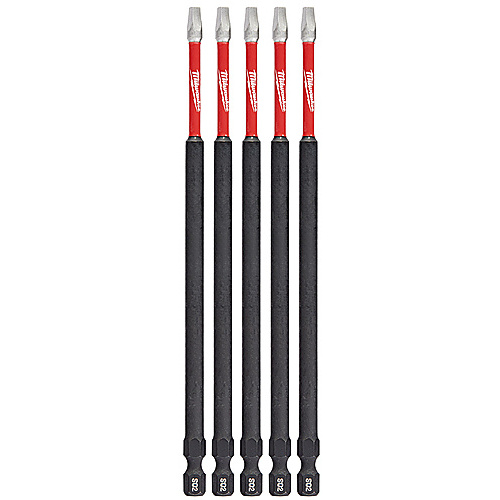 SHOCKWAVE 6″ Impact Square Recess #2 Power Bit (5pk)