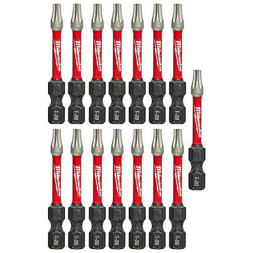 Shockwave 2″ Impact Torx T20 Power Bits (15 pack)