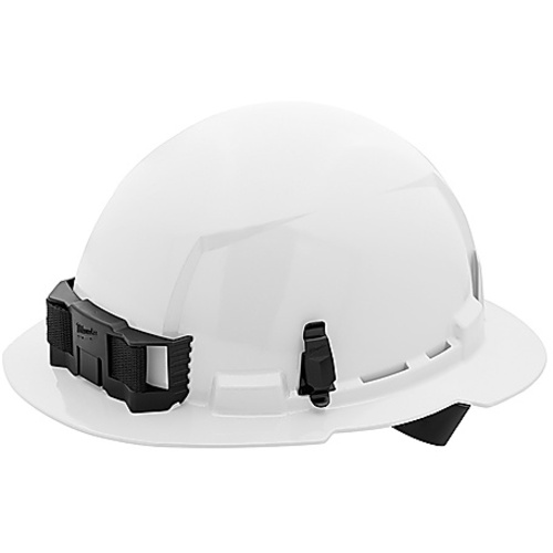WHT FL BRIM HARDHAT 4PT E