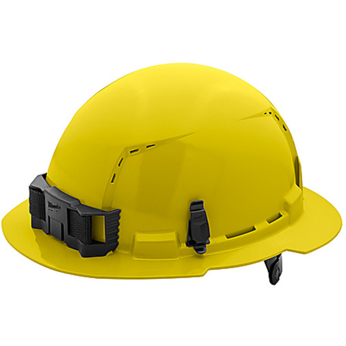 YLW FL BRIM HARDHAT 6PT C